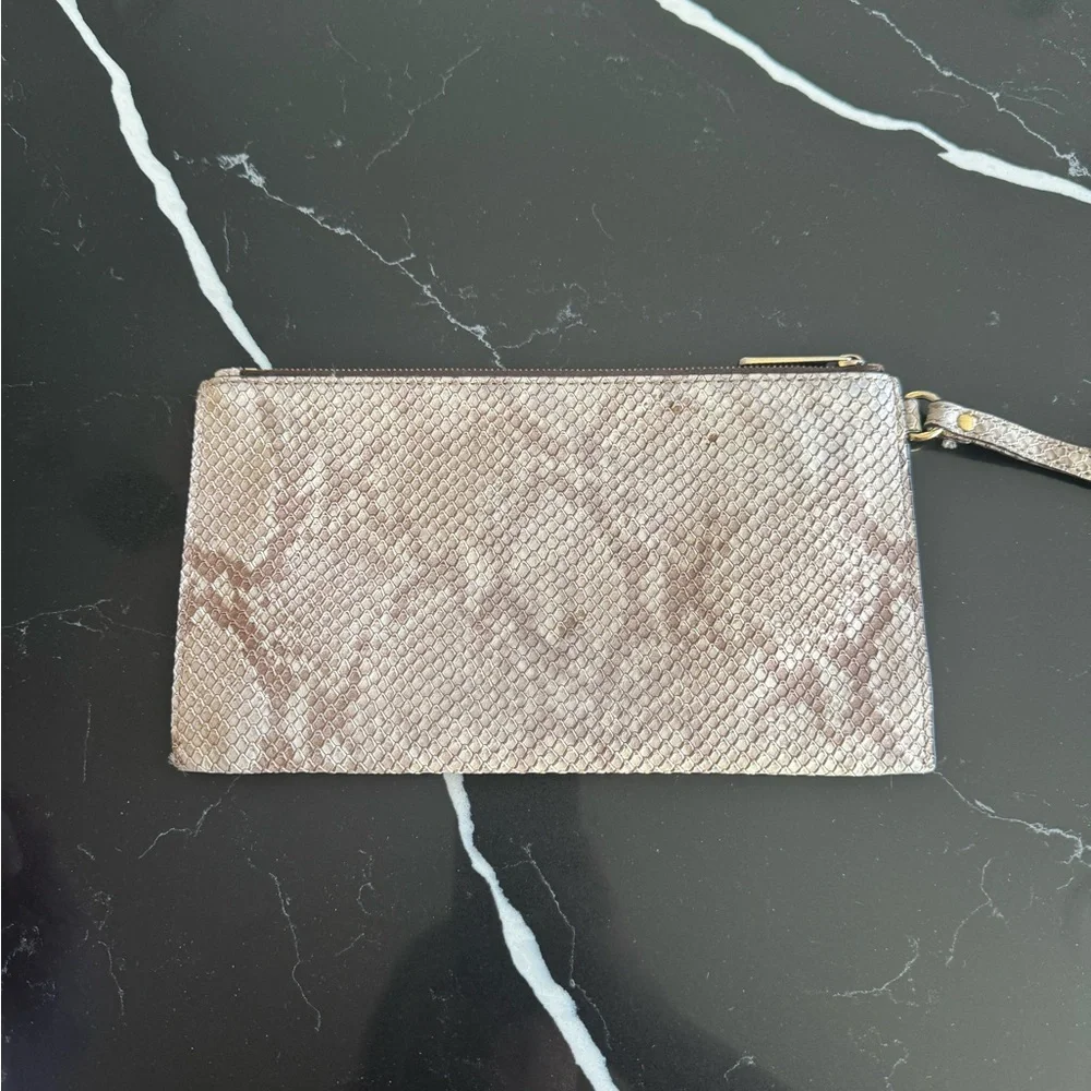Michael‎ Kors Gold Studded Textured Clutch